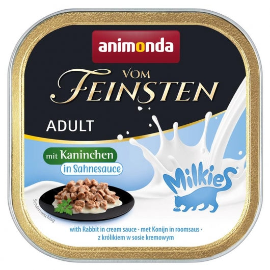 Animonda vom Feinsten Milkies Kaninchen in Sahnesauce 100g – 32er-Pack