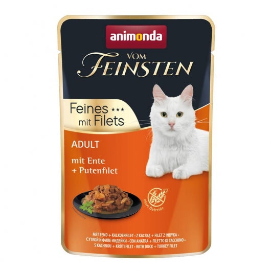 Animonda vom Feinsten Cat Adult Ente & Putenfilet 85g – 18er-Pack