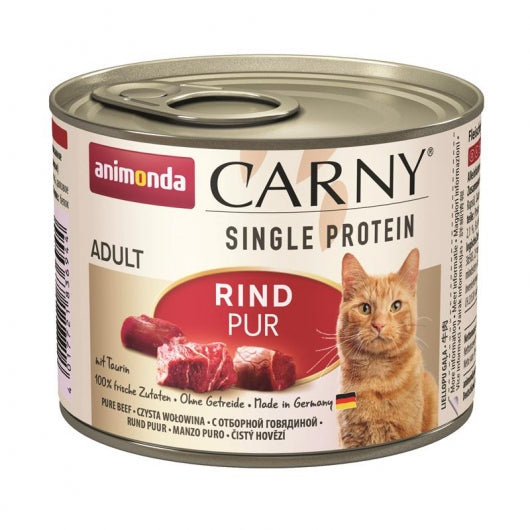 Animonda Cat Dose Carny Adult Single Protein Rind 200g – 6er-Pack