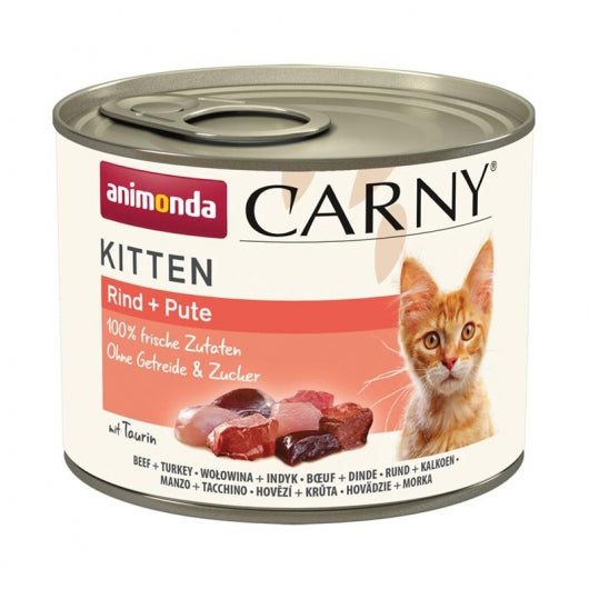 Animonda Carny Kitten Rind & Pute – 12er-Pack