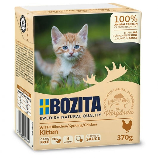Bozita Cat Tetra Recard in Soße für Kitten 370g – 6er-Pack