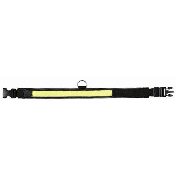 Trixie Flash + Reflect Halsband - Schwarz-Gelb - L-XL: 55