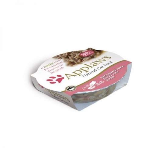 Applaws Cat Pots saftiges Thunfischfilet&Krabben 60 g – 10er-Pack