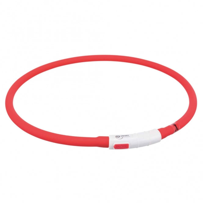 Trixie Flash Leuchtring USB aus Silikon