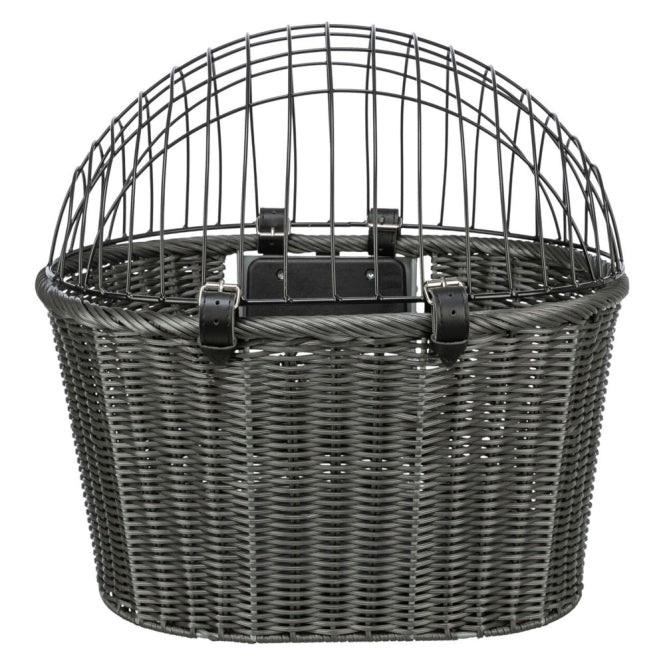 Trixie Front-Fahrradkorb aus Polyrattan