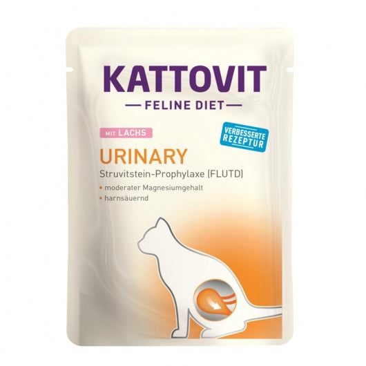 Kattovit PB Feline Diet Urinary mit Lachs 85g – 24er-Pack