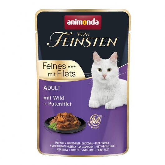 Animonda vom Feinsten Cat Adult Wild & Putenfilet 85g – 18er-Pack