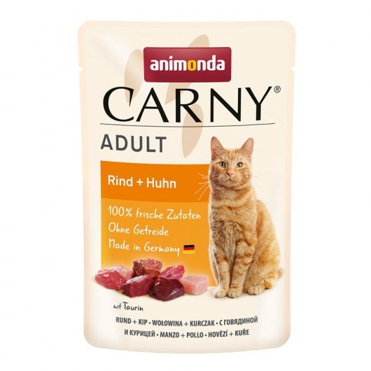 Animonda Carny PB Adult Rind + Huhn 85g – 12er-Pack