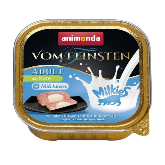 Animonda vom Feinsten Milkies Pute plus Milchkern 100g – 32er-Pack