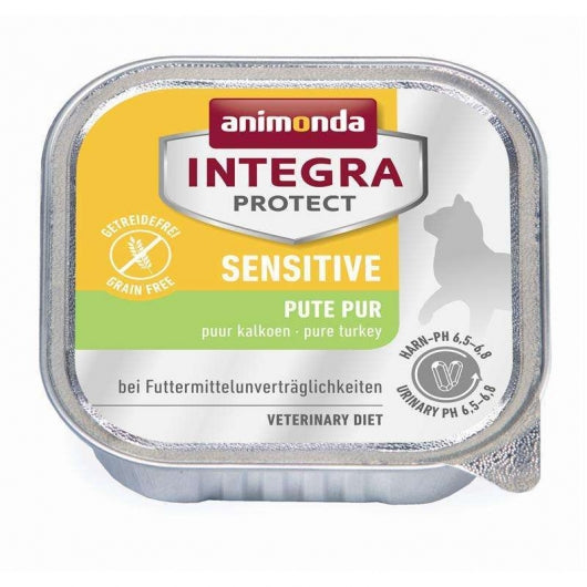 Animonda Cat Schale Integra Protect Sensitiv mit Pute pur 100g – 16er-Pack