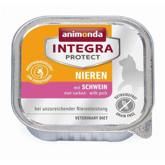 Animonda Cat Schale Integra Protect Niere mit Schwein 100g – 16er-Pack
