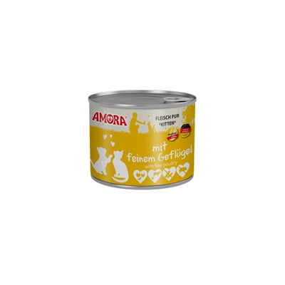 Amora Cat Dose Katzenkinder mit Geflügel - 200g – 6er-Pack