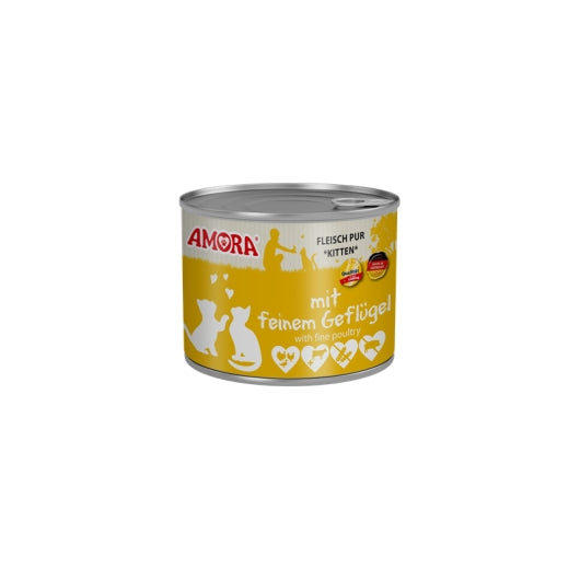 Amora Cat Dose Katzenkinder mit Geflügel - 200g – 6er-Pack