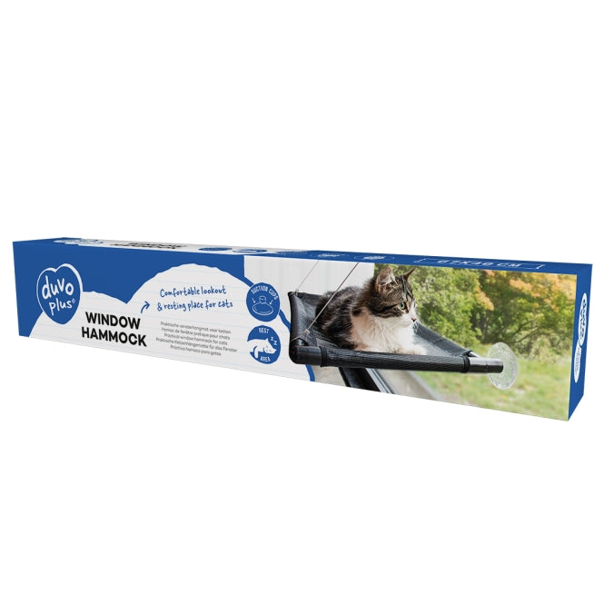 Duvoplus Fensterhängematte - schwarz