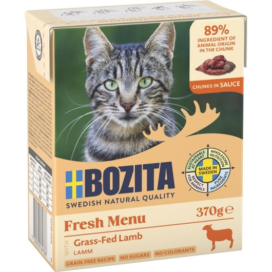 Bozita Cat Tetra Recard Häppchen in Sauce mit Lamm 370g – 6er-Pack