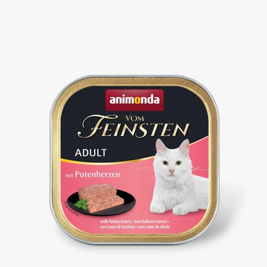 Animonda vom Feinsten Adult mit Putenherzen 100g – 32er-Pack