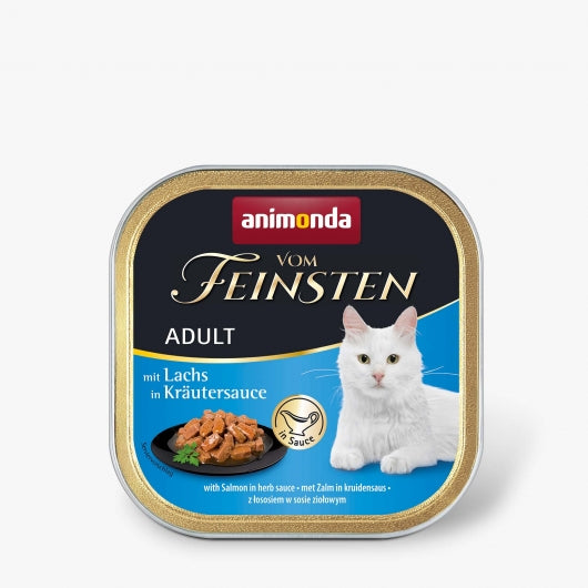 Animonda Vom Feinsten mit Lachs in Kräutersauce 100g – 32er-Pack