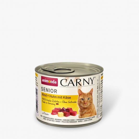 Animonda Cat Dose Carny Senior Rind & Huhn & Käse – 6er-Pack