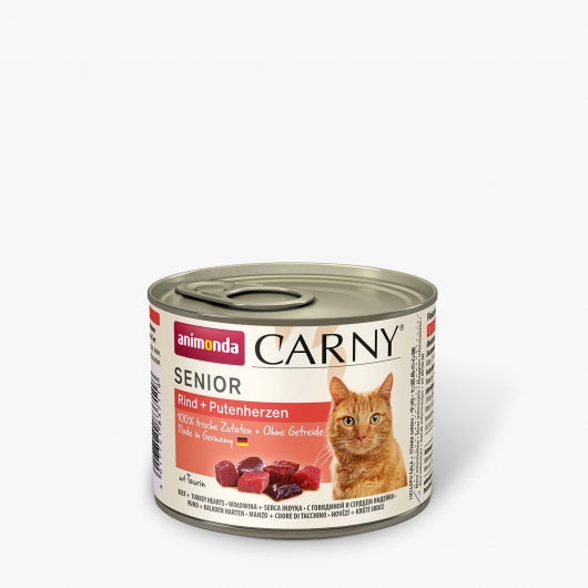 Animonda Cat Dose Carny Senior Rind & Putenherzen – 6er-Pack