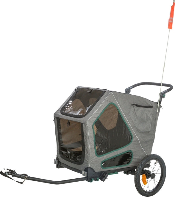 Trixie Fahrrad-Anhänger für große Hunde mit Federung