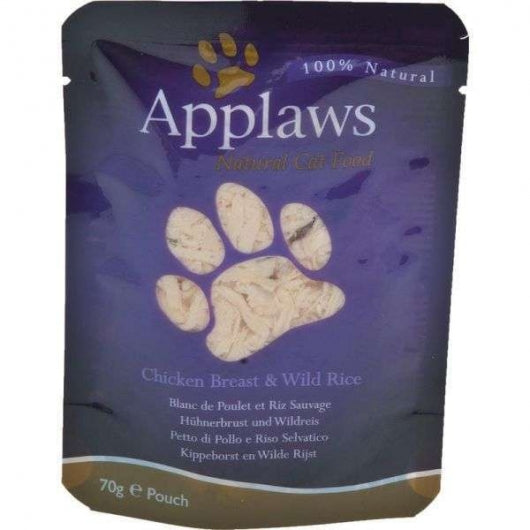 Applaws Frischebeutel Hühnchenbrust & Wildreis 70g – 12er-Pack