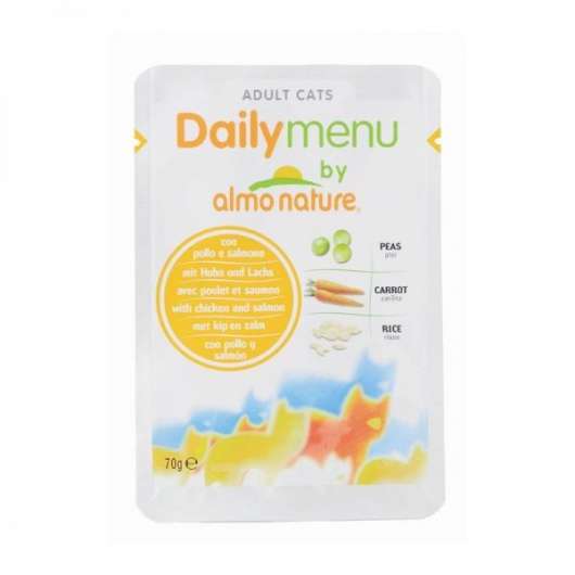 Almo Nature Daily Menu Huhn & Lachs 70g – 30er-Pack