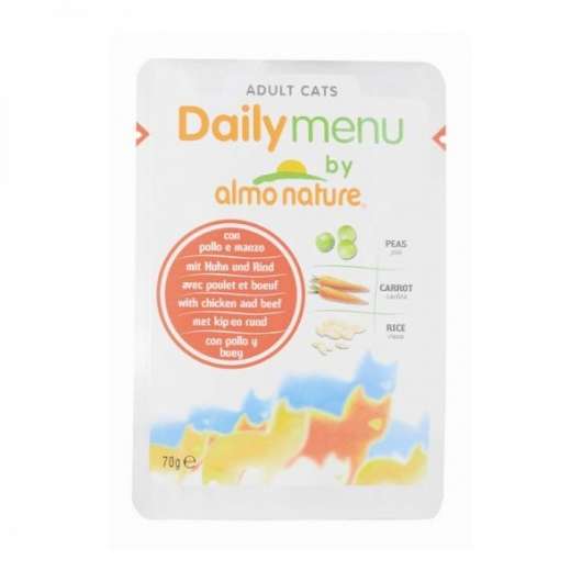 Almo Nature Daily Menu Huhn & Rind 70g – 30er-Pack